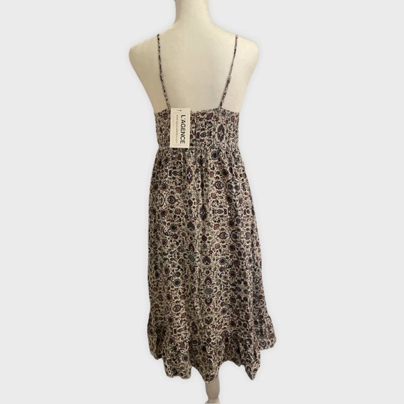 NWT L'AGENCE Floral Dress, Sz S - Picture 3 of 6